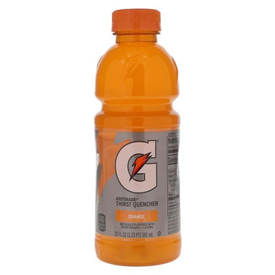 Quaker Oats Company Gatorade Sports Beverage Orange 20oz Wide Mouth Bottle 24/Case - 32867
