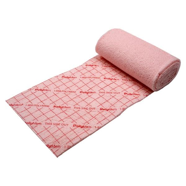 Ferris Mfg Corp PolyMem Hydrophilic Dressing 4x24" Sterile Non-Adherent NAdhs RL Pnk Abs LF, 2 BX/CA - 5244