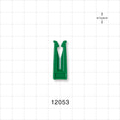 Open Jaw Slide Clamp, Green - Fits 0.197 inch OD Tubing (5 mm) - 12053