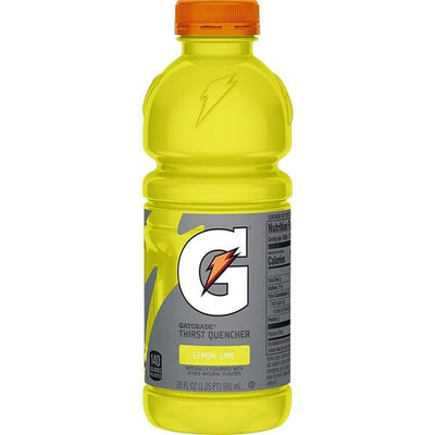 Quaker Oats Company Gatorade Sports Beverage Lemon Lime 20oz Wide Mouth Bottle 24/Case - 32868