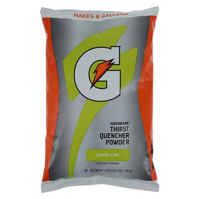 Quaker Oats Company Gatorade Sports Beverage Lemon Lime 6gal Packet 14/Case - 03967