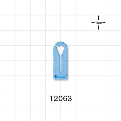 Open Jaw Slide Clamp, Blue - Fits 5/32 inch OD Tubing (0.156 inch, 3.97 mm) - 12063