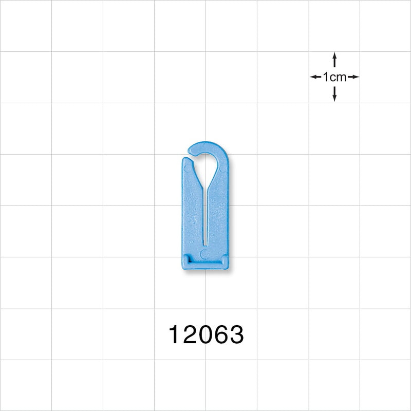 Open Jaw Slide Clamp, Blue - Fits 5/32 inch OD Tubing (0.156 inch, 3.97 mm) - 12063