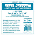 MPM Medical Repel Non-Woven Fabric Composite Dressing 2x2" Square Non-Adherent Adhesive Wht - MP00082