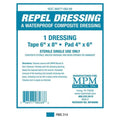 MPM Medical Repel Composite Composite Dressing 6x8" Sterile Non-Adherent Adhesive White Abs - MP00086