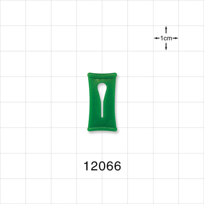 Slide Clamp, Green - Fits 0.078 inch - 0.098 inch OD Tubing (1.98 mm - 2.5 mm) - 12066
