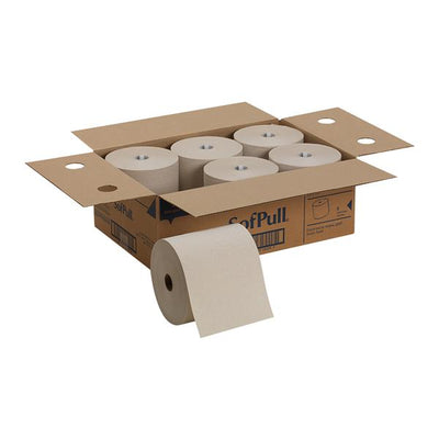Georgia Pacific -SofPull Hardwound Towel Roll Disposable 40% Recycled Fiber 1 Ply 7.87 in x 1000 Feet White 6/Case 26480