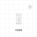 Open Jaw Slide Clamp, White - Fits 0.078 inch - 0.098 inch OD Tubing (1.98 mm - 2.5 mm) - 12068