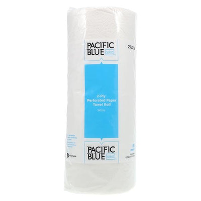 Georgia Pacific -Pacific Blue Select Perforated Towel Roll Disposable Paper 2 Ply Latex Free 11 in x 8.8 in White Individually Wrapped 85/Rl, 30 RL/CA 27385