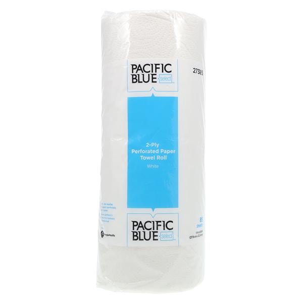Georgia Pacific -Pacific Blue Select Perforated Towel Roll Disposable Paper 2 Ply Latex Free 11 in x 8.8 in White Individually Wrapped 85/Rl, 30 RL/CA 27385