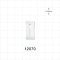 Slide Clamp, White - Fits 0.079 inch OD Tubing (2.01 mm) - 12070