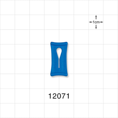 Slide Clamp, Blue - Fits 0.098 inch OD Tubing (2.5 mm) - 12071
