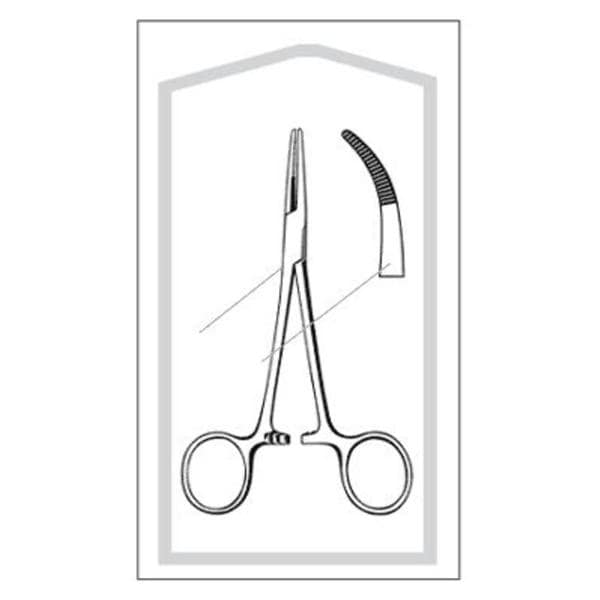 Sklar Instruments -Econo Kelly Forcep Curved 5-1/2" Stainless Steel Sterile 50/Box 96-2562