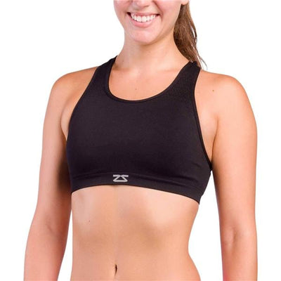 Zensah Running Sports Bra Large/XL Black- 9310-100-02