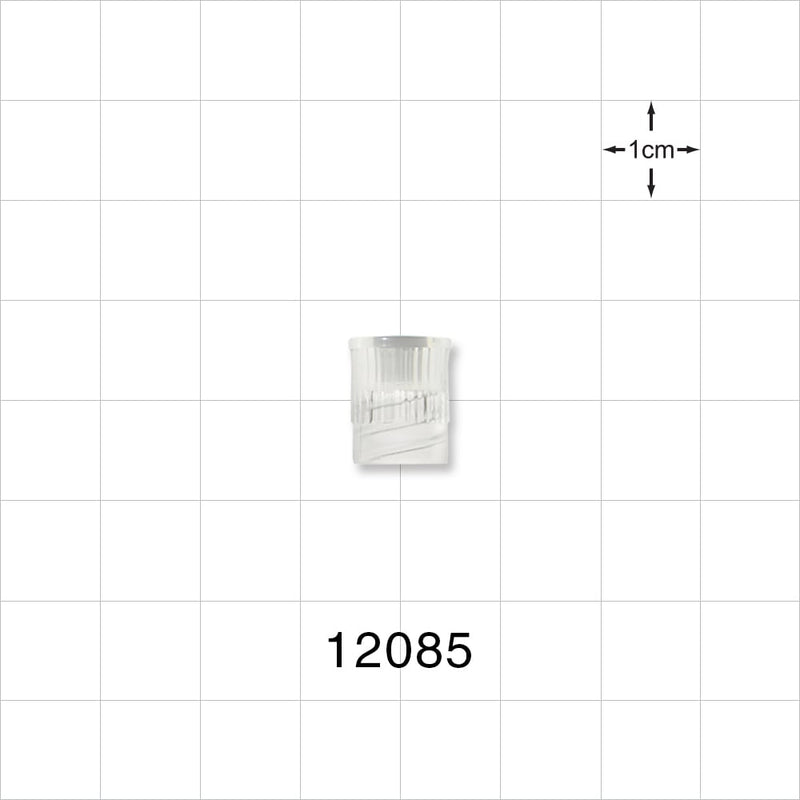 Stemless Male Luer Cap, Vented w/Hydrophobic Filter, Natural - 3 Micron - 12085