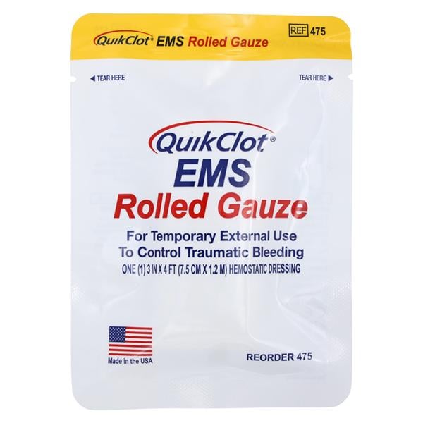 Teleflex LLC -QuikClot EMS Hemostatic Hydrophillic Gauze Roll 475
