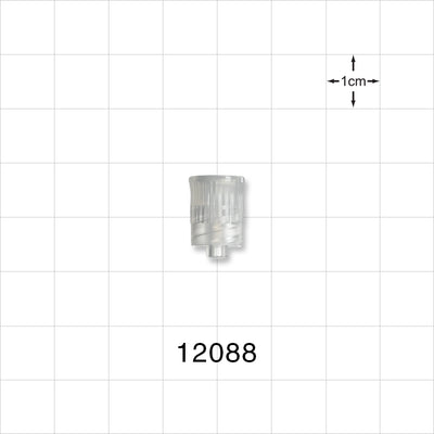 Male Luer Cap, Vented w/Hydrophobic Filter, Natural - 3 Micron - 12088