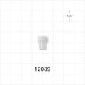 Female Luer Cap, Vented w/Hydrophobic Filter, Natural - 3 Micron - 12089