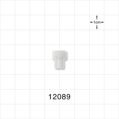 Female Luer Cap, Vented w/Hydrophobic Filter, Natural - 3 Micron - 12089