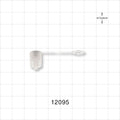 Male Luer Cap, Vented w/Strap and Hydrophobic Filter, White - 3 Micron; 0.264 inch ID Application Loop (6.7 mm) - 12095