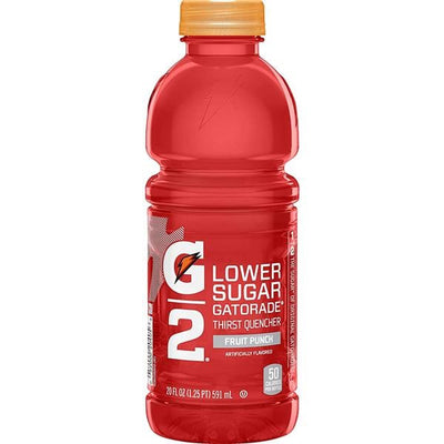 Quaker Oats Company Gatorade G2 Sports Beverage Fruit Punch 20oz Bottle 24/Case - 20405