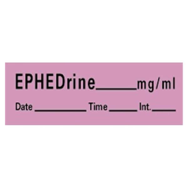 Precision Dynamics Corp. Label Ephedrine 1.5x.5 Violet 600/Rl 600/Rl - LAN-5