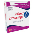 Dynarex Corporation  Non-Woven Island Dressing 6x6" Sterile Rectangle Non-Adhesive LF - 3494