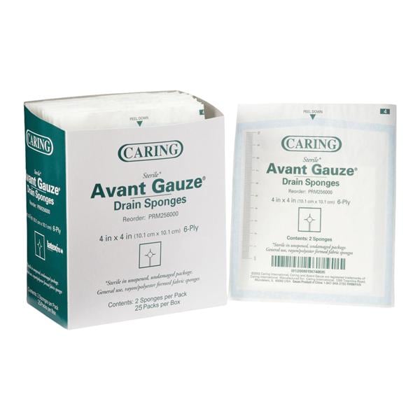 Medline Industries Inc  Aquacel Extra Hydrofiber Gauze Sponge 4x4" 6 Ply Sterile Square Non-Woven LF - PRM256000