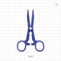 Single-Use Locking Kocher Forceps, Blue - 5.5 inch (140 mm) - 12127