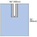 3M Medical Products Steri-Drape 59'X72" Sterile Surgical/Neurology/Orthopedic Drape Fenestrated - 9043