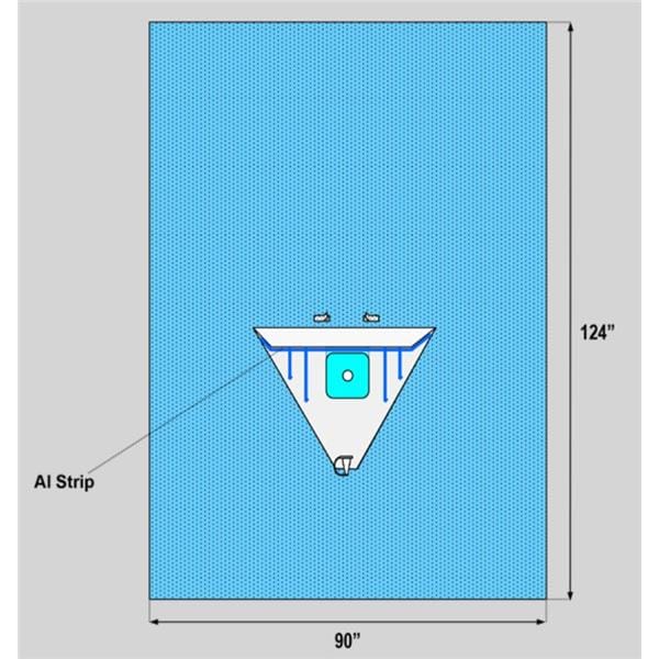 Welmed Inc Protect5 91x124" Sterile Arthroscopy Drape 2-1/2" Fenestrated - 1222-8510