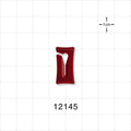 Open Jaw Slide Clamp, Red - Fits 0.078 inch - 0.098 inch OD Tubing (1.98 mm - 2.5 mm) - 12145
