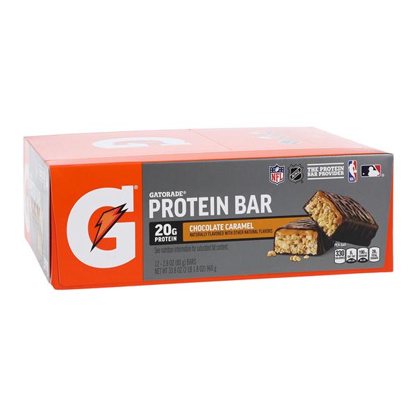 Quaker Oats Company Gatorade Food/ Drink Bar Whey Protein Chocolate Caramel Bag-In-Box 12/Case - 10433