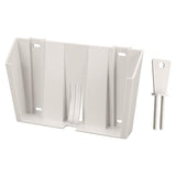 Bemis Healthcare, Inc -Sentinel Sharps Bracket Gray 10x11x5-1/4" Locking Metal For 175/2gal Containers With Key Non-Sterile Wall Mount 10/Case 445 020