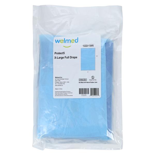 Welmed Inc Protect5 76x100" Sterile Surgical Drape Non-Fenestrated - 1222-130S