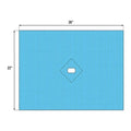 Welmed Inc Protect5 21x26" Sterile Surgical Drape 2x3" Fenestrated - 1222-176