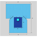 Welmed Inc -107x131" Sterile Lower Extremity Drape 2-1/2" Fenestrated 1222-8440