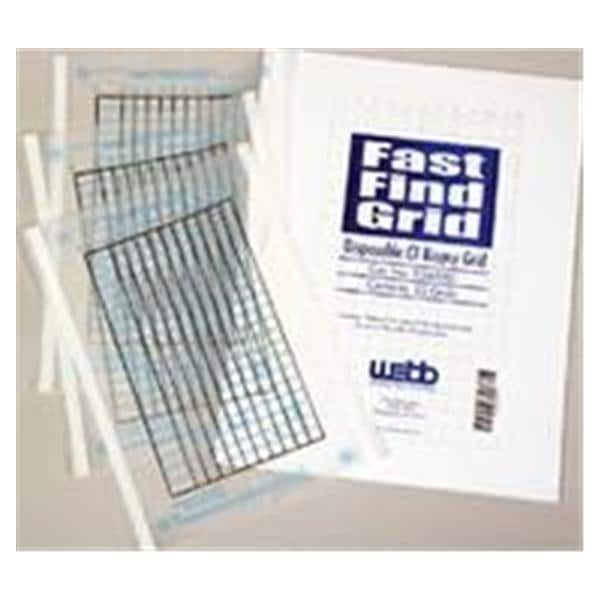 Webb Manufacturing Corp Grid Fast Find Marking _ 10x7" Non-Sterile 25/Ca - 419552