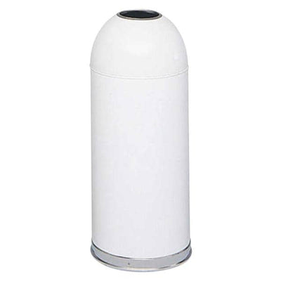 Safco Products Can Trash Dome/Open Top/Stainless Steel Each - 9639WH
