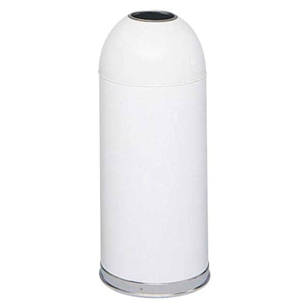 Safco Products Can Trash Dome/Open Top/Stainless Steel Each - 9639WH