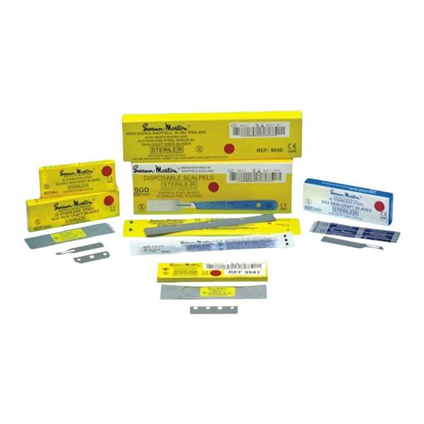 Swann Morton Ltd. -Stainless Steel Skin Graft Blade Sterile Disposable 20/Box SM2203