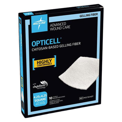 Medline Industries Inc  Opticell Gelling Fiber Wound Dressing 4.25x4.25" Sterile - MSC7844EP