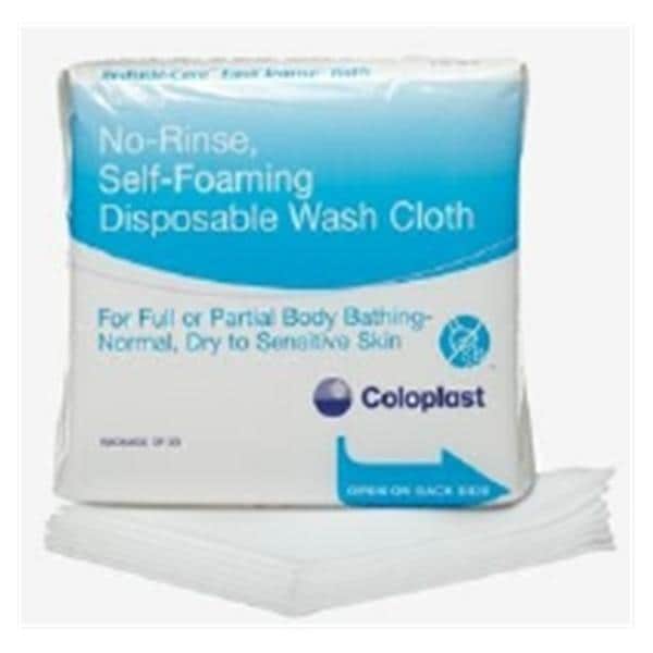 Coloplast EasiCleanse Foam Cleaner Wash Cloth _ Sterile Universal White - 7056