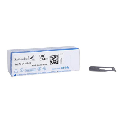 Southmedic Inc. -Stainless Steel/Polymer Coating Sterile Dermaplaning Blade #10R 73-0410R-50