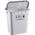 Bemis Healthcare, Inc -Sentinel Sharps Container 8gal Yellow 16-1/2x11-13/16x15-7/8" Plastic Molded-In Handles Non-Sterile Hinge Lid/Gasket/Separate Round Opening Lid Each, 10 EA/CA 208 004