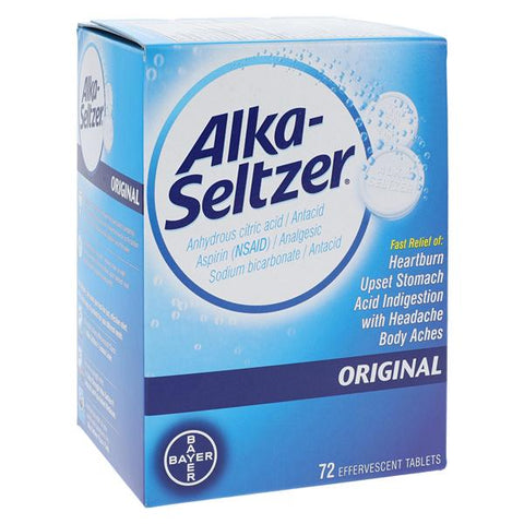Bayer Consumer Products Alka-Seltzer Antacid Tablets 325mg Original 72/Box - 4541454