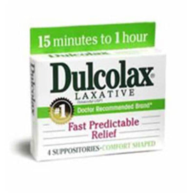 Boehringer Ingelheim Pharma Dulcolax Stool Softener Suppository 10mg 4/Box - 3323607