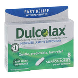 Boehringer Ingelheim Pharma Dulcolax Stool Softener Suppository 10mg 8/Box - 3323615