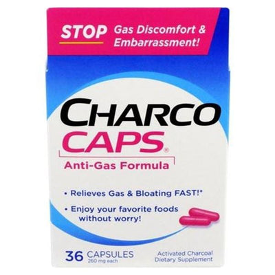 Requa Mfg Co Charcocaps Antigas Capsules 260mg 36/Box - 4951117