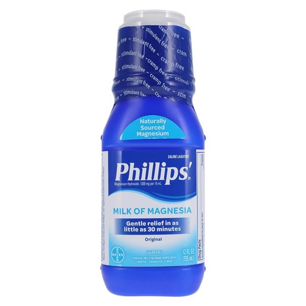 Bayer Consumer Healthcare Phillips Milk of Magnesia Stool Softener Liquid Original 12oz/Bottle - 1143387